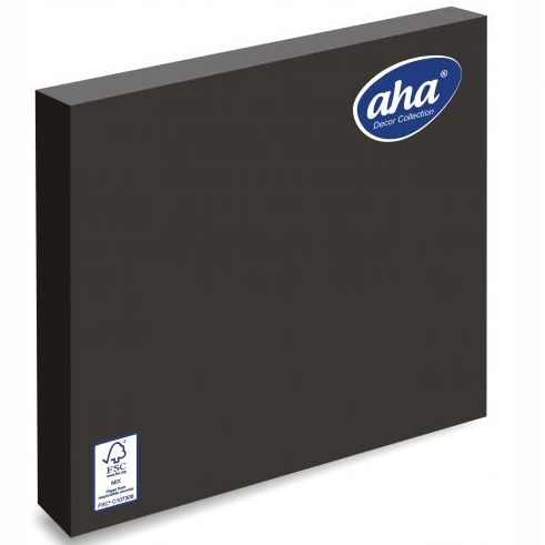 Serwetki Czarne 33x33 Trójwarstwowe 20 sztuk AHA