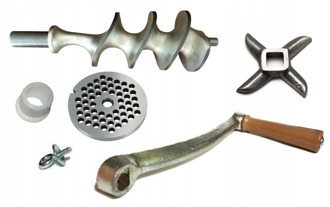 Ręczna maszynka do mięsa ALFA 32 ocynowana gratis tulejka MADE IN POLSKA + Marka Alfa