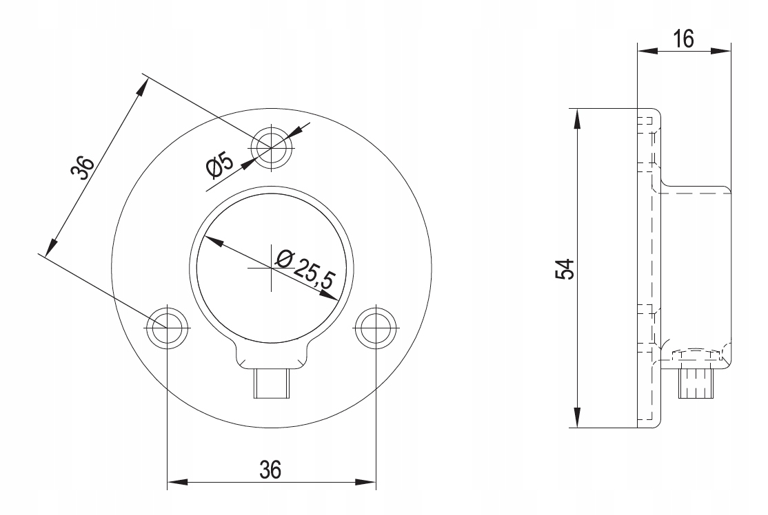ROZETKA ROZETA CZARNA UCHWYT DO DRĄŻKA RURY FI 25 Kod producenta CZA510