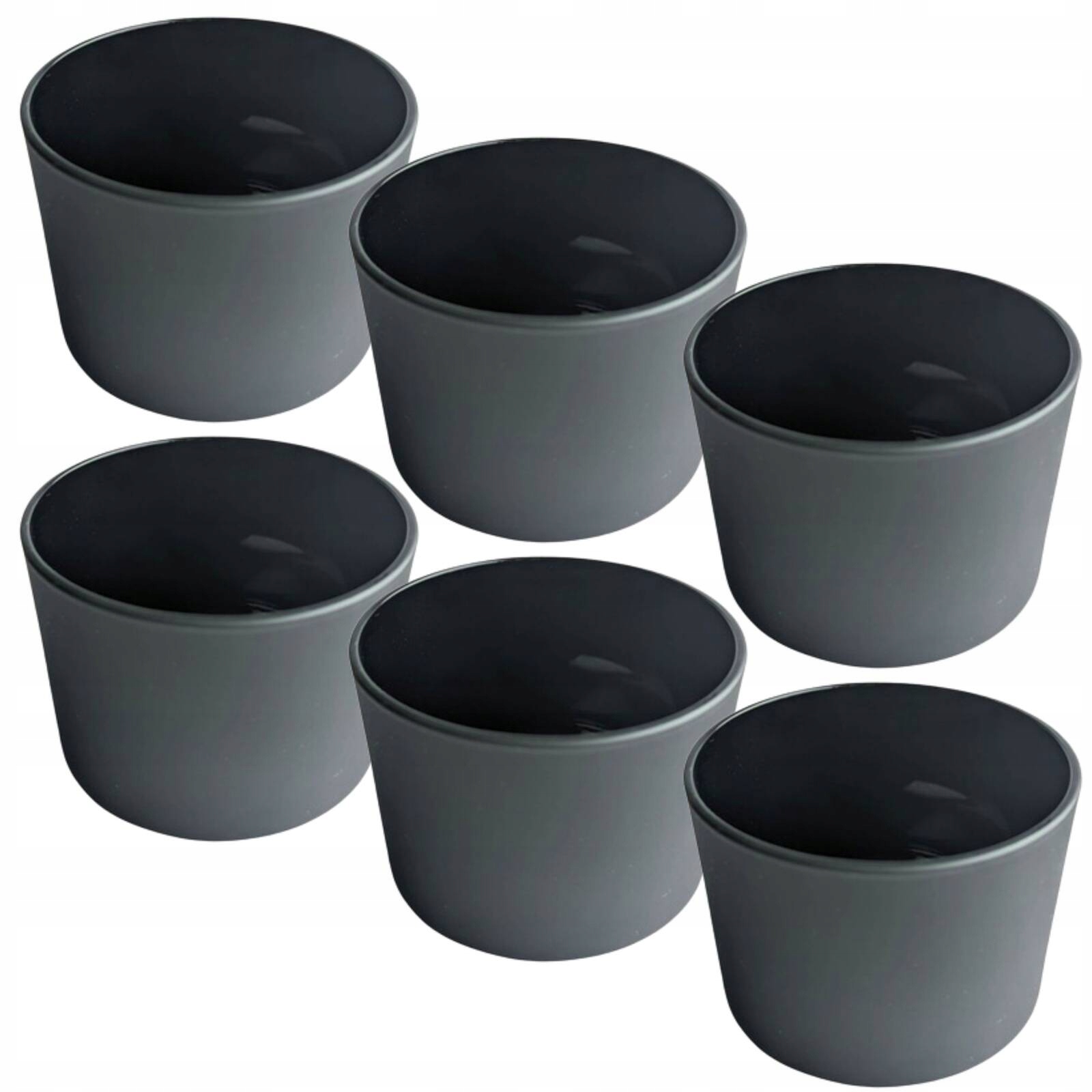 Skleněná dóza na vonné svíčky 150 ml černá 24 ks