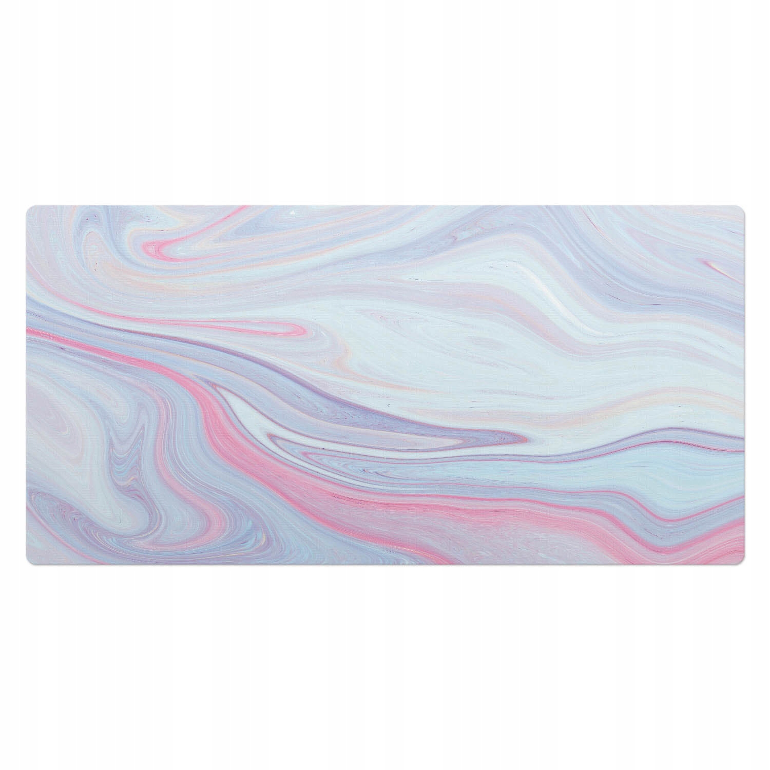 Herní podložka s grafikou na pracovní desku Jemné pastelové vzory vln 100 x 50 cm