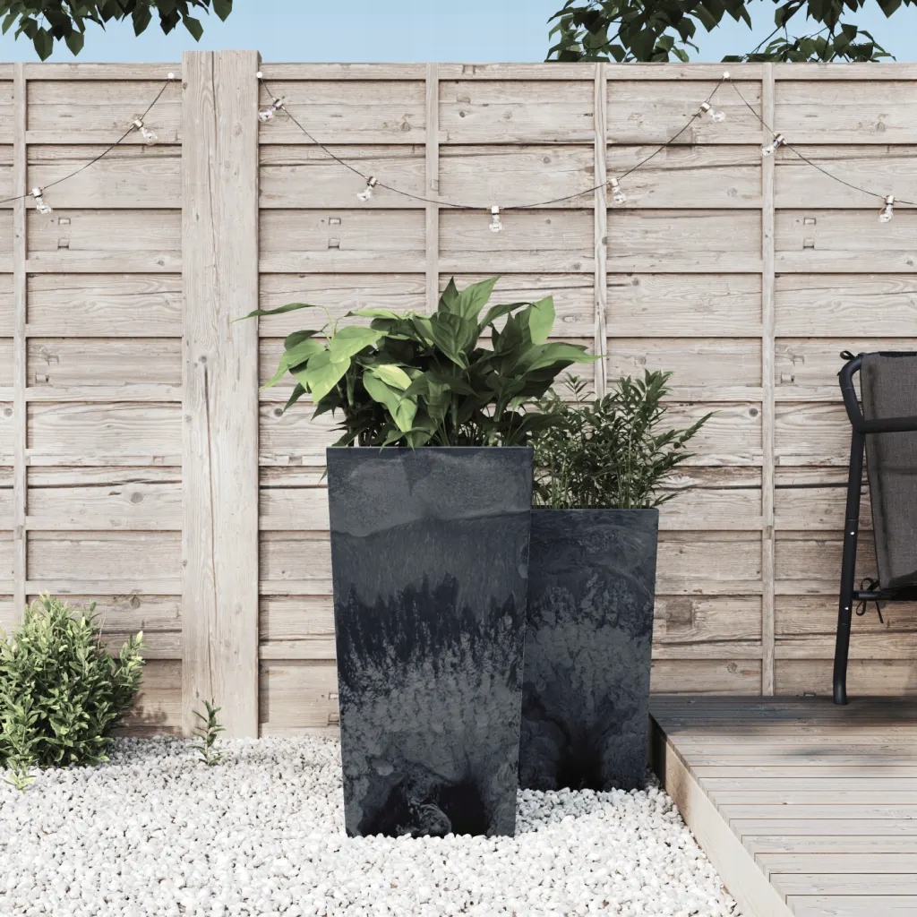 vidaXL Truhlík s odnímatelnou vložkou antracit 21 49 l Pp beton