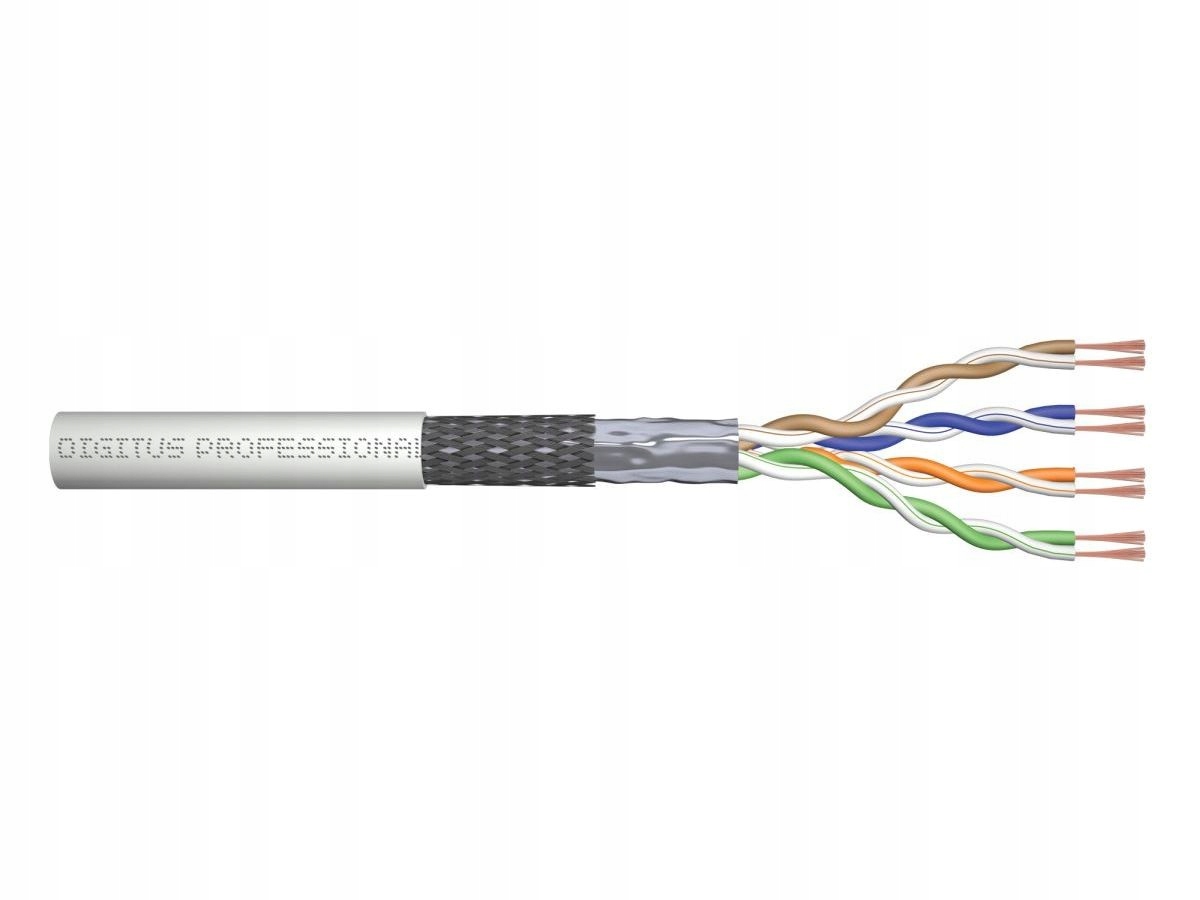 Patchcordový kabel, kat.5e, Sf/utp, Awg 26/7, Pvc, 100 m, karton,