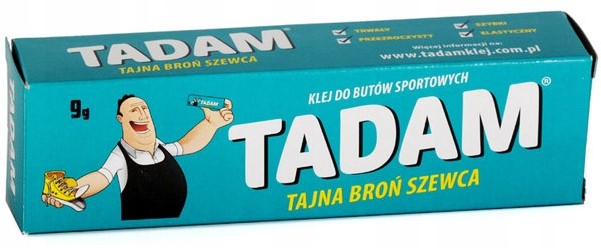 

Klej Tadam do Butów sportowych i in. kropelka 9g