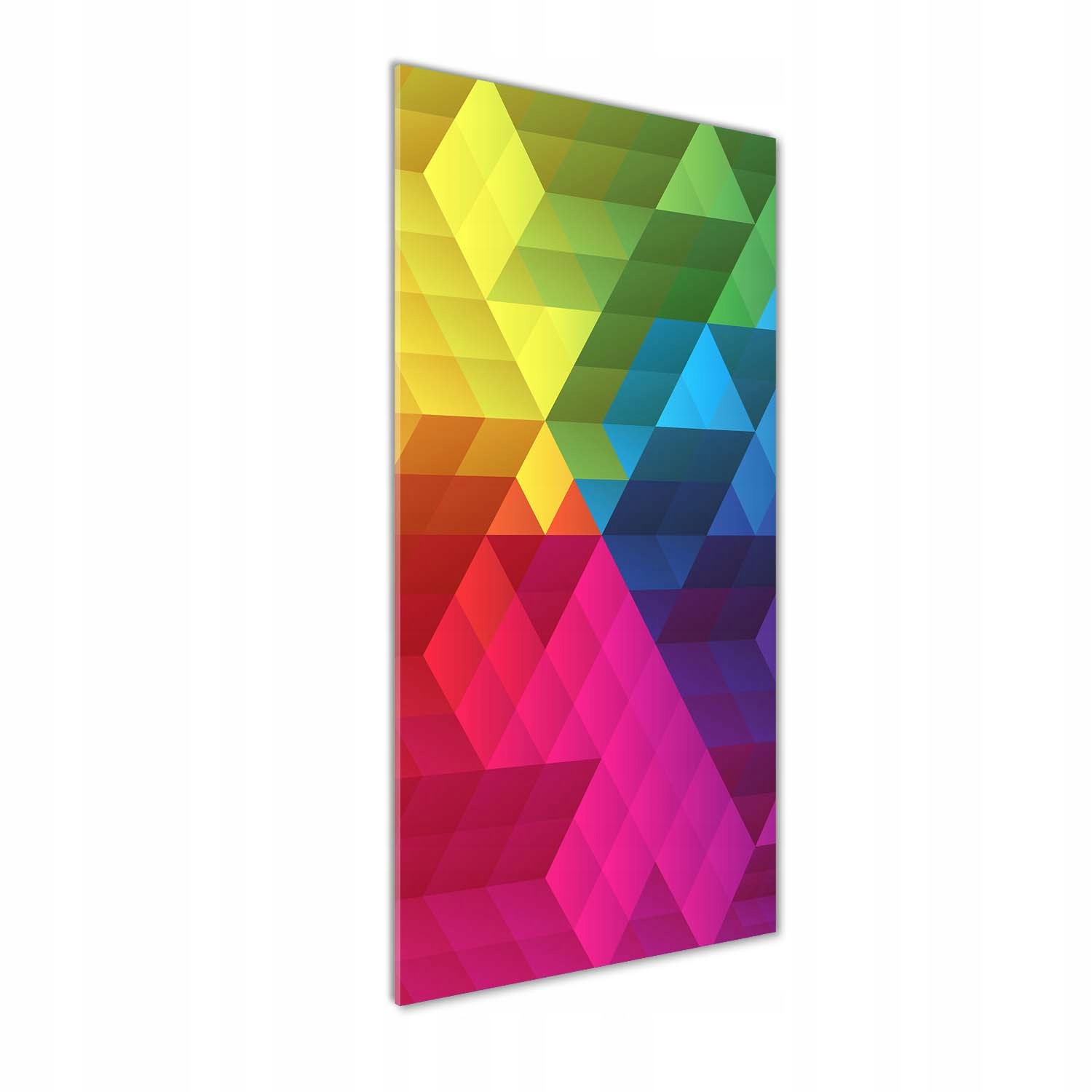 Skleněný vertikální obraz Geometrické pozadí 50x125