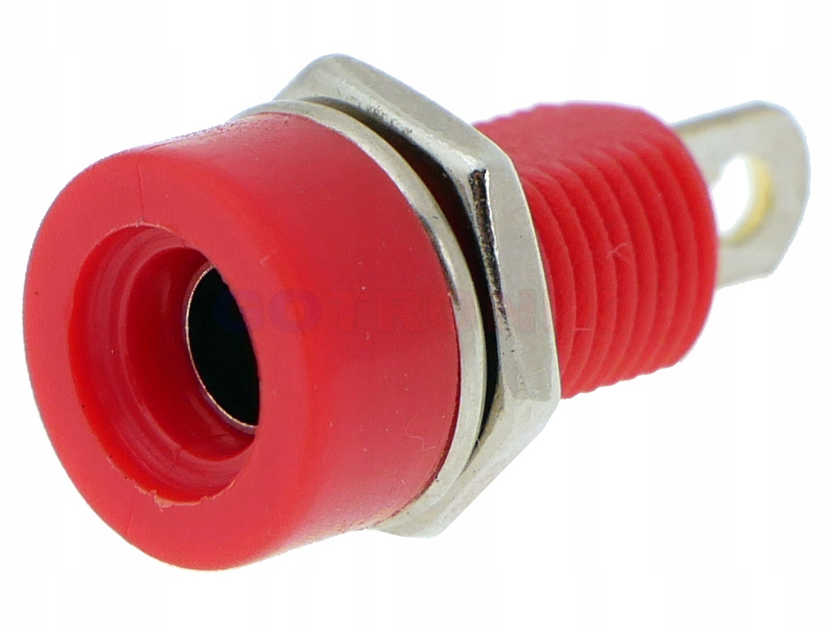 

Gniazdo banan 4mm czerwone K214