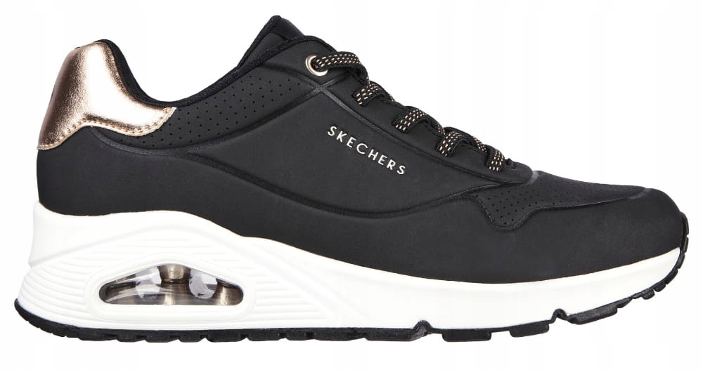 Tenisky, Sportovní Boty, Dámské Černé, Pohodlné, Měkké, Módní Skechers 40