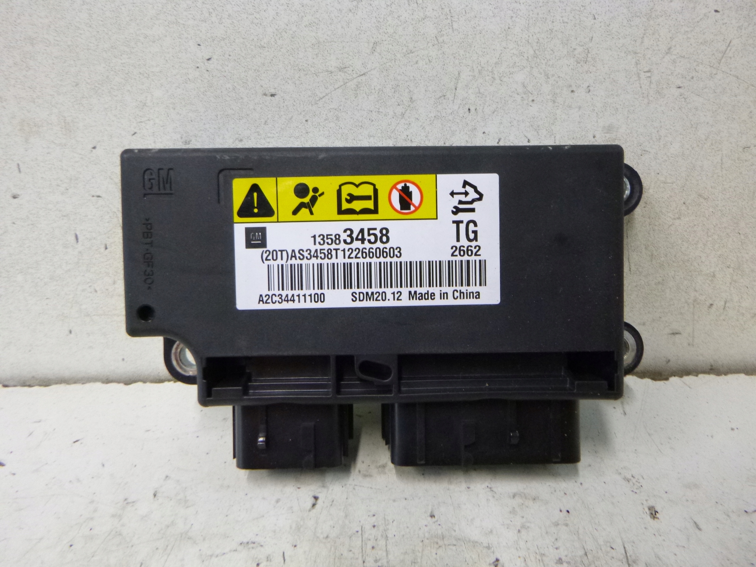 SENSOR module airbag CHEVROLET SPARK M300 13583458