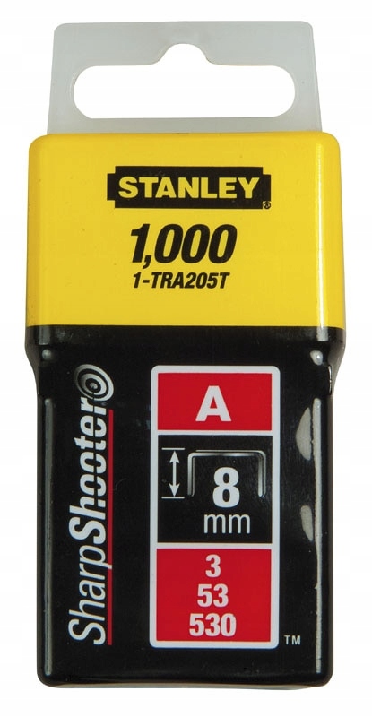 

Stanley Zszywka Typ A 8MM/5/16 1000SZT 1-TRA205T