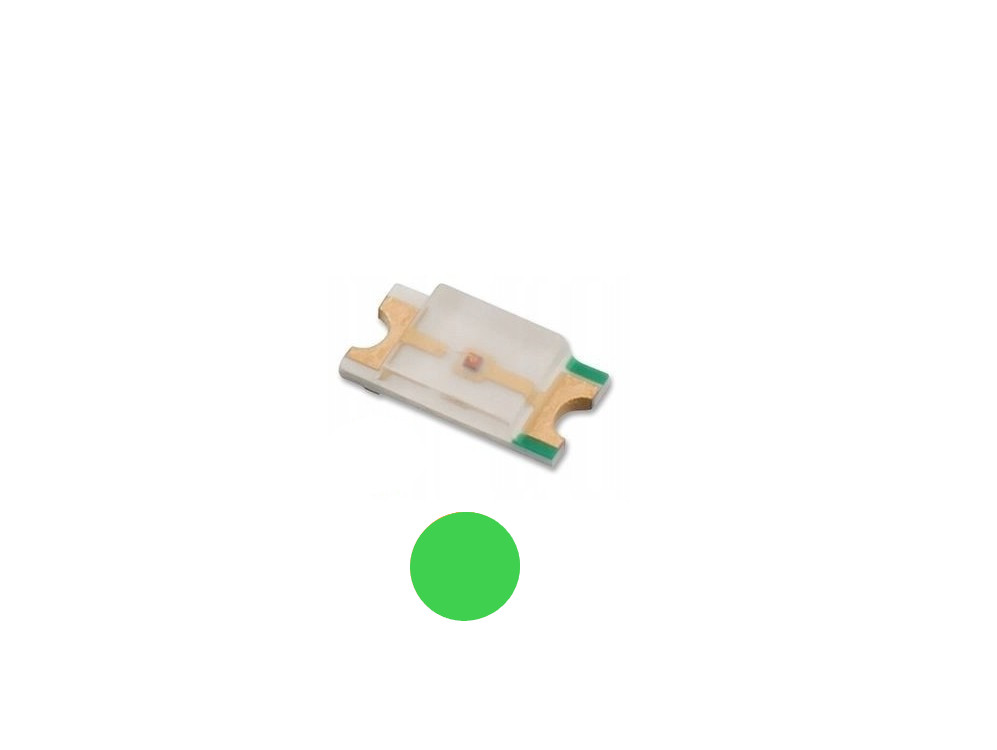 ART LED SMD-1206 SUPER GREEN 60mcd za 10szt