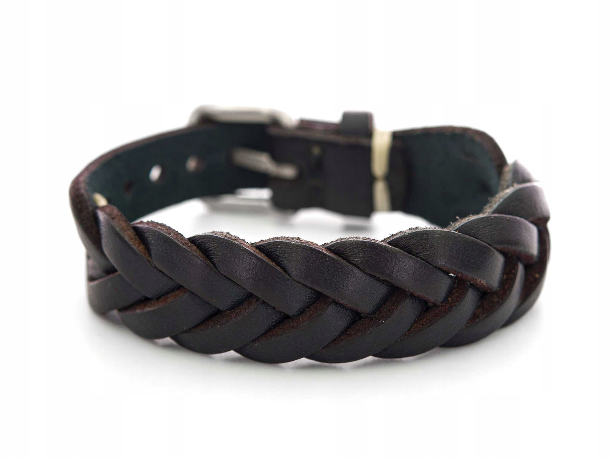 Pánský náramek Fossil JF04406040 Černá kůže Vintage Pohodlný