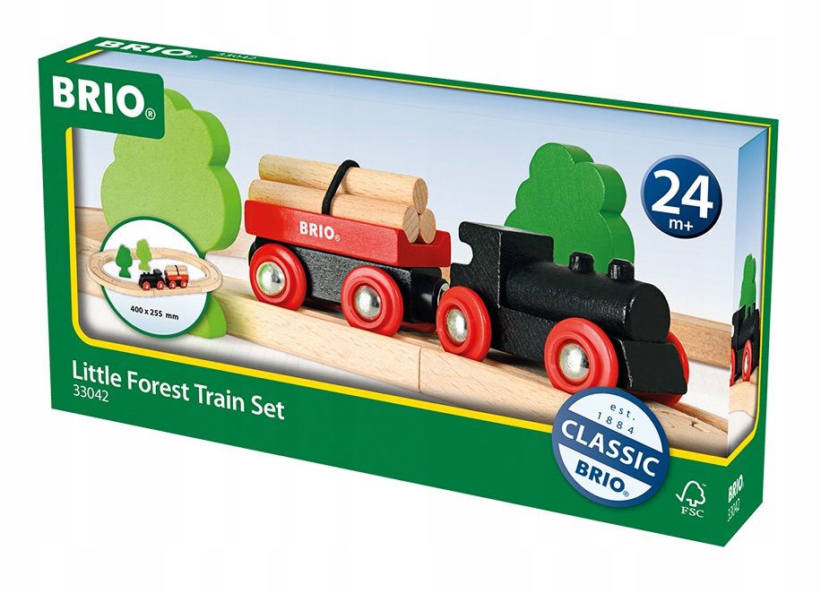 

Brio Zestaw Drewniana kolejka leśna Wagon 33042