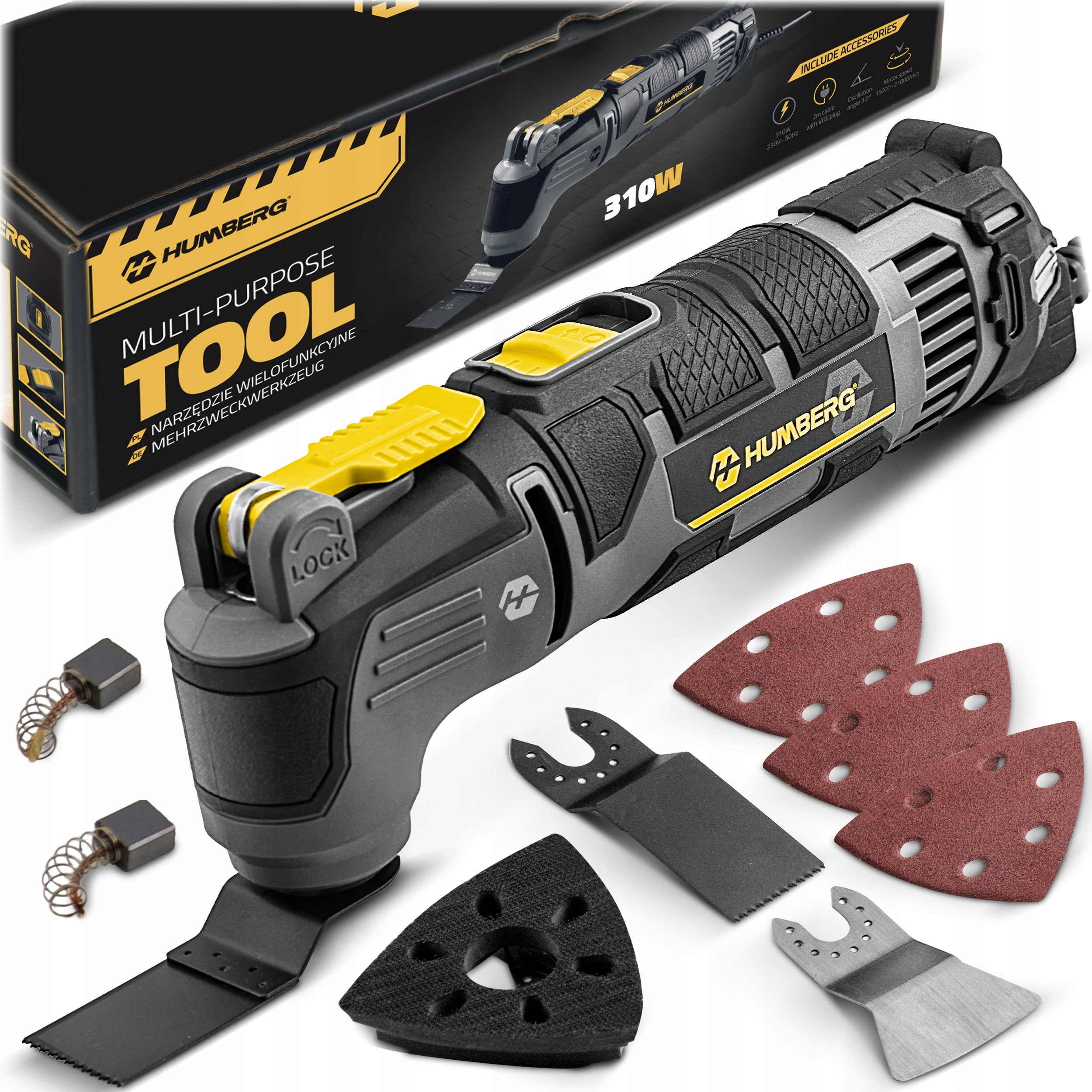 Wielofunkcyjne Narzędzie Multitool Oscylacyjne Renowator 310W 3w1 Humberg