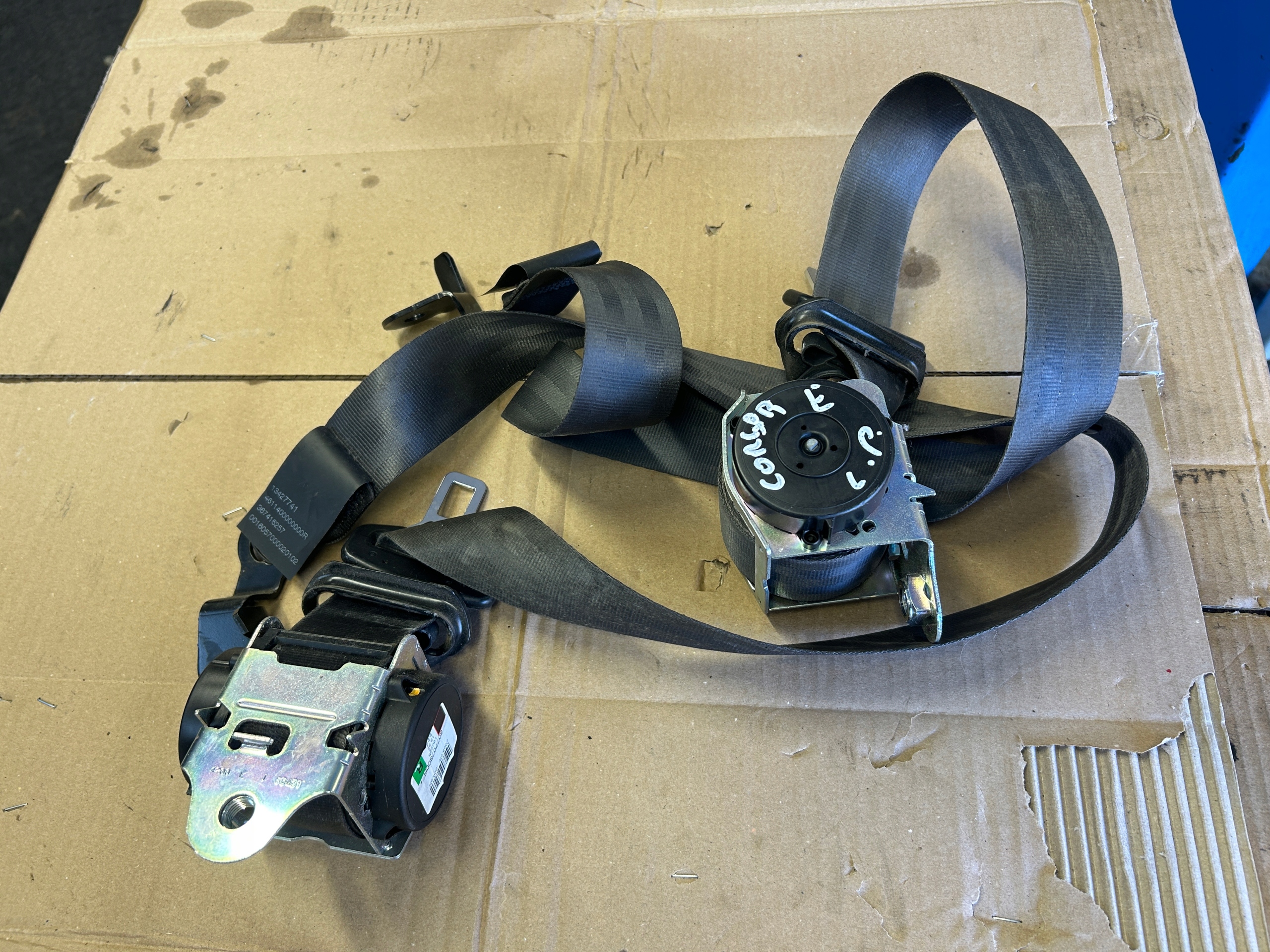 OPEL CORSA E 5 door tension belts safety front left right