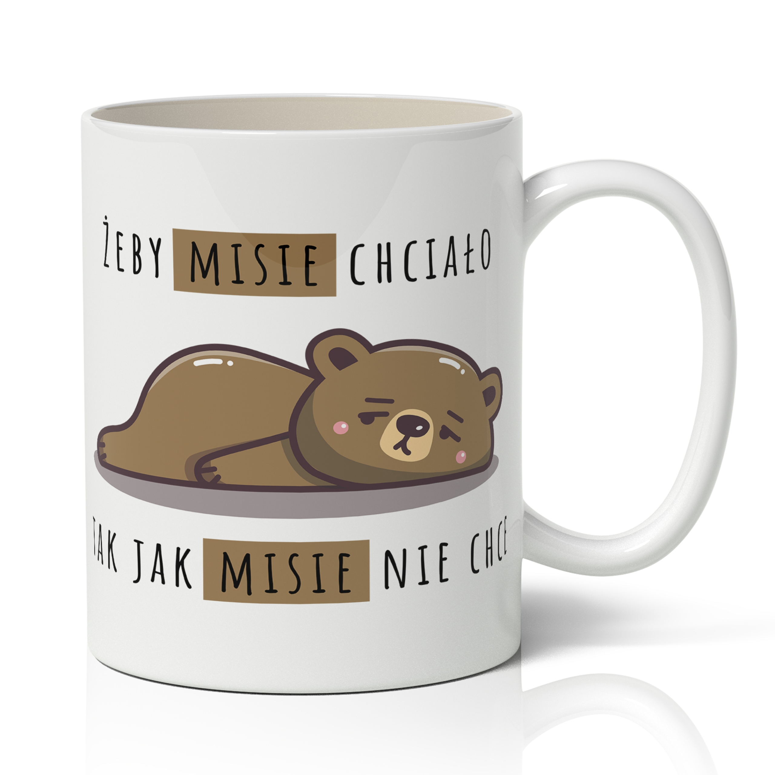 

Śmieszny Kubek wzór Miś 01