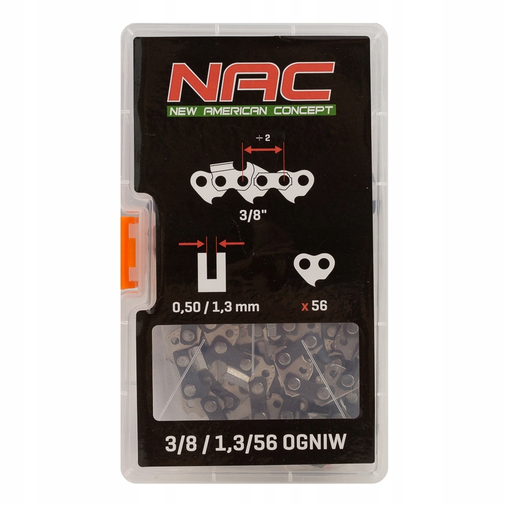 ŁAŃCUCH 16" NAC (56 OGNIWEK - 3/8 X 1,3) CE20-NS-H ///Ł25 - NAC