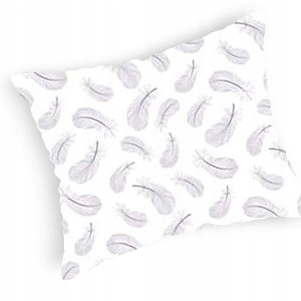 

Poszewka bawełniana 40x60 cm biała w chmurki szare