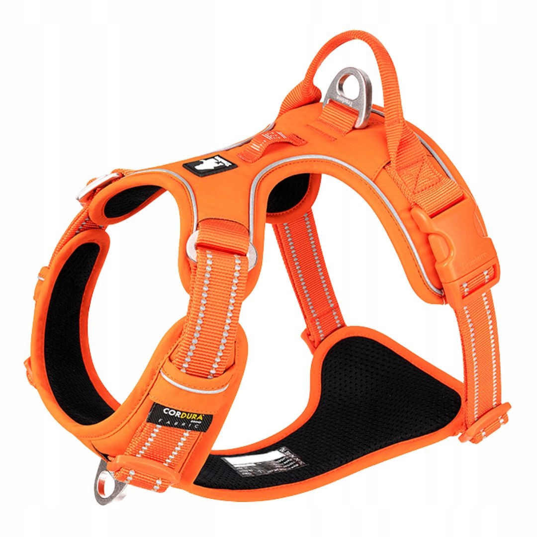 Levně Postroj pro psa easy walk Truelove Front Line Premium Cordura Oranžová S