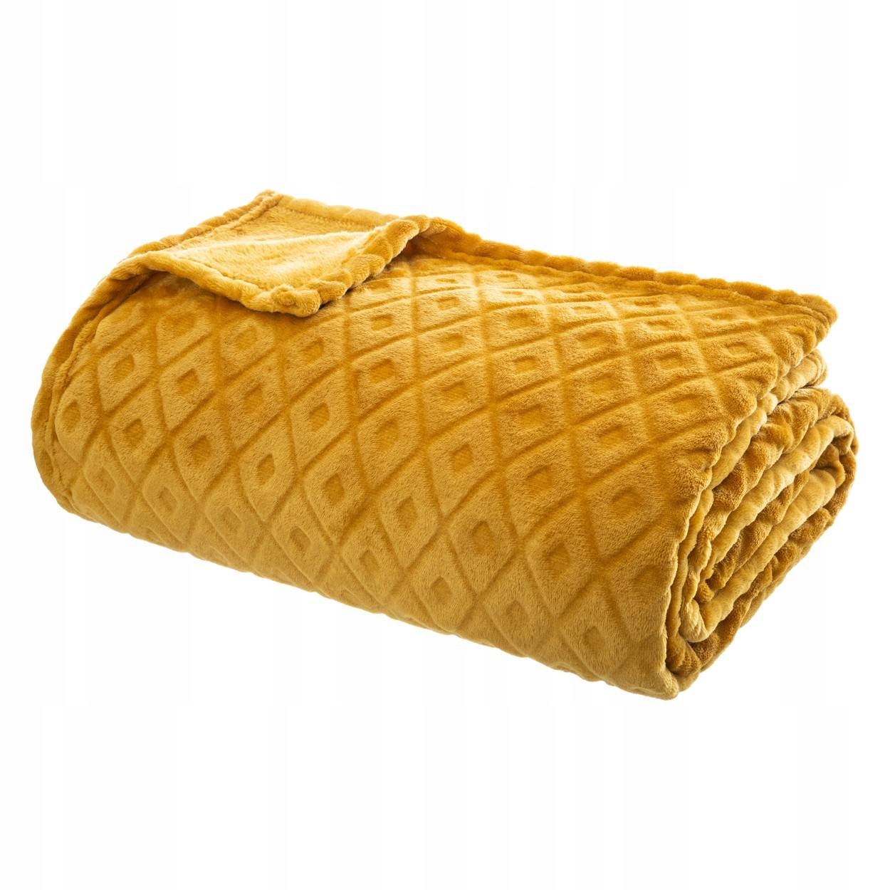 Měkká Teplá Deka Hořčicová Přehoz 180x230