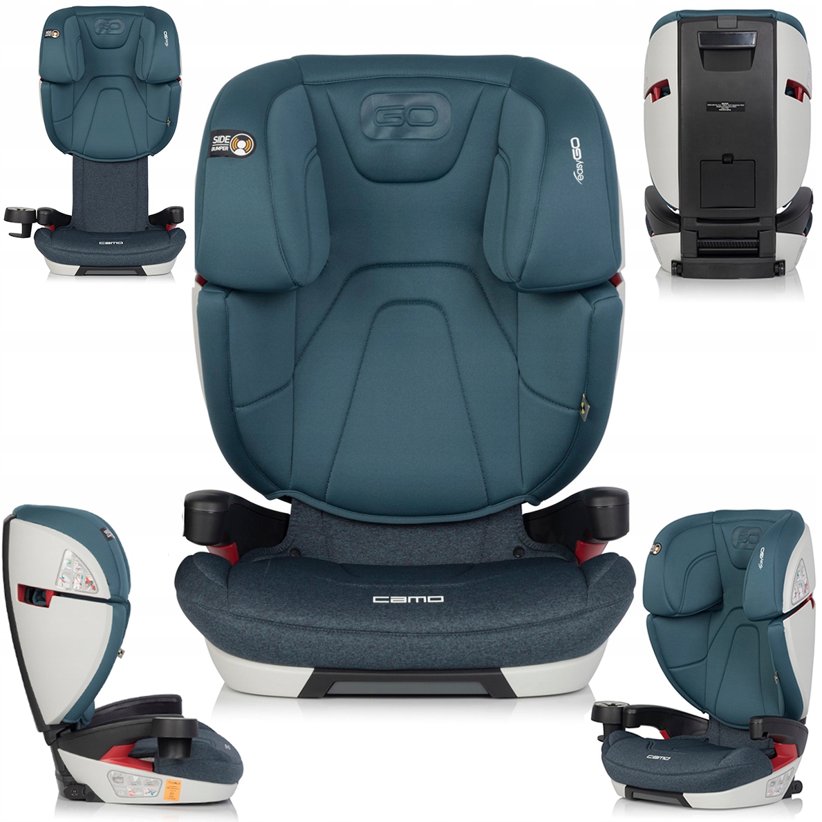 

Bezpieczny Fotelik Samochodowy Camo Isofix 15-36KG