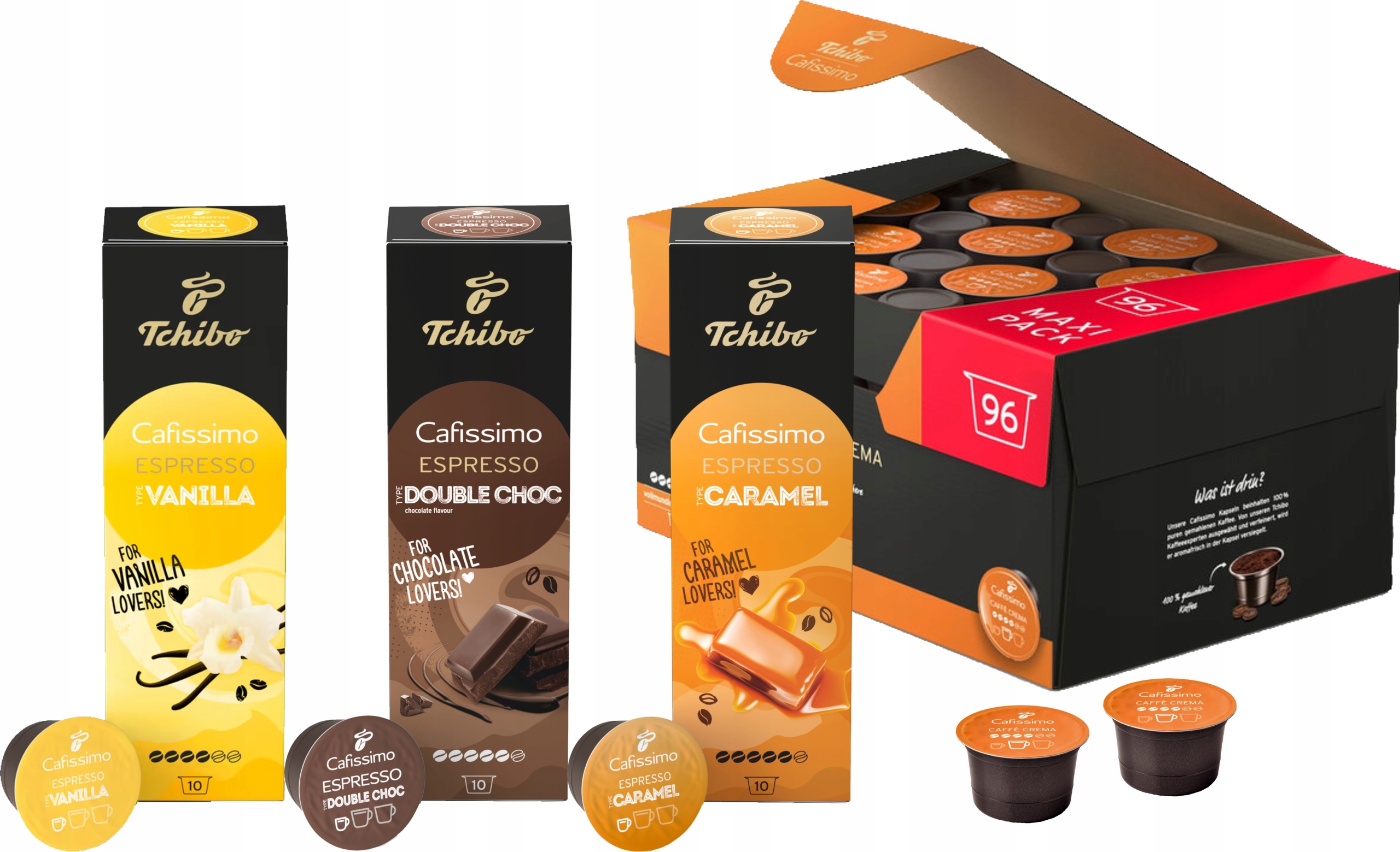 Levně Kapsle Tchibo Cafissimo Sada 126 kusů