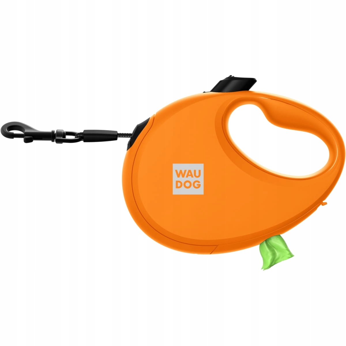 Levně Vodítko automatické Waudog R-leash zásobníkem na sáčky oranžové L