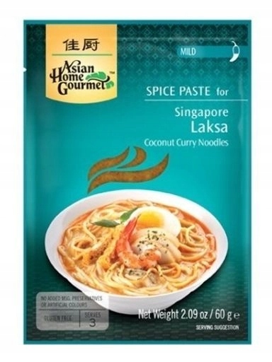 6 x Pasta na singapurskou polévku Laksa 60 g Asian Home Gourmet