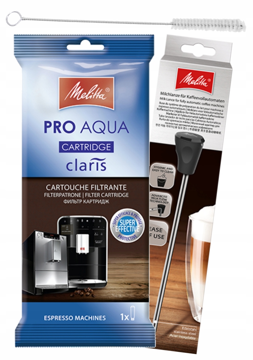 Sada vodního filtru pro kávovary – univerzální kartáček a lanka na mléko