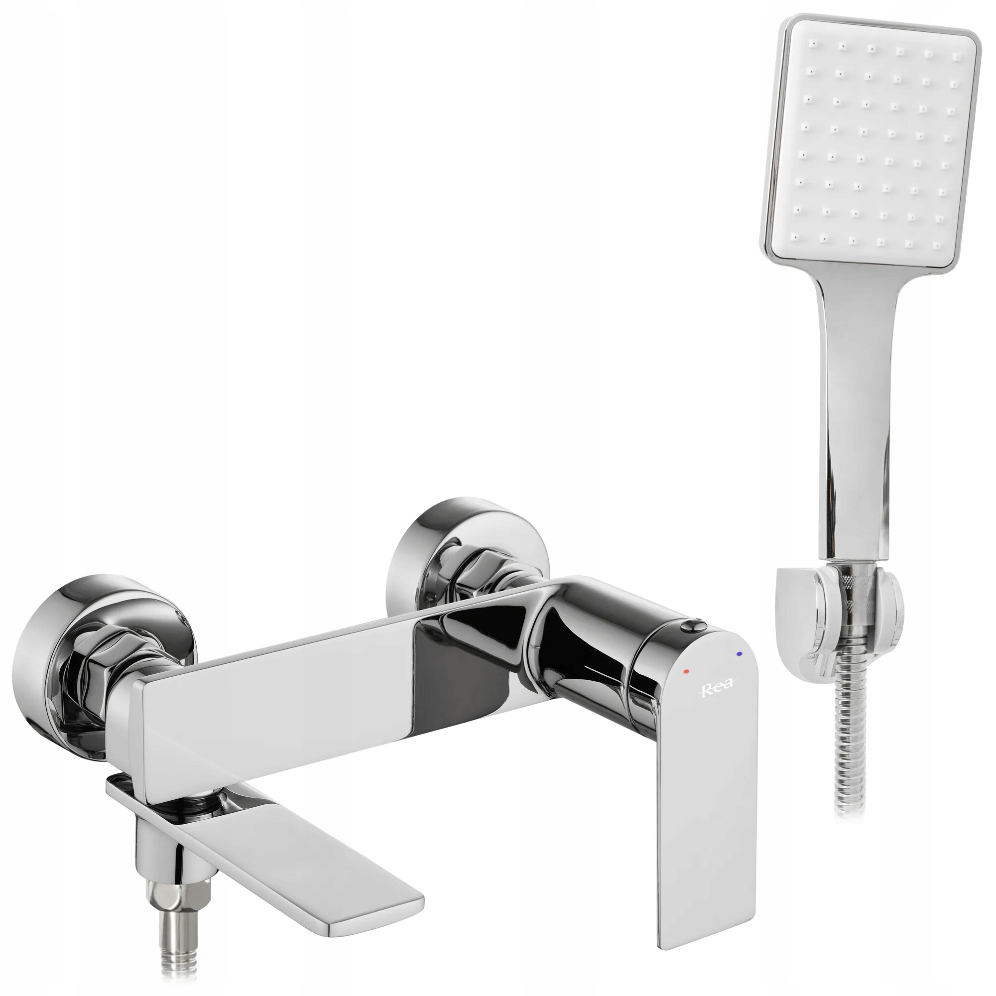 

Bateria Storm chrom srebrna wannowa ścienna Rea