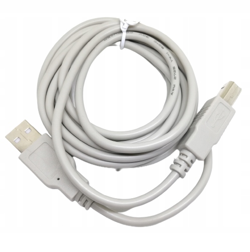 

Kabel wtyk Usb A wtyk Usb B drukarka biały 3m