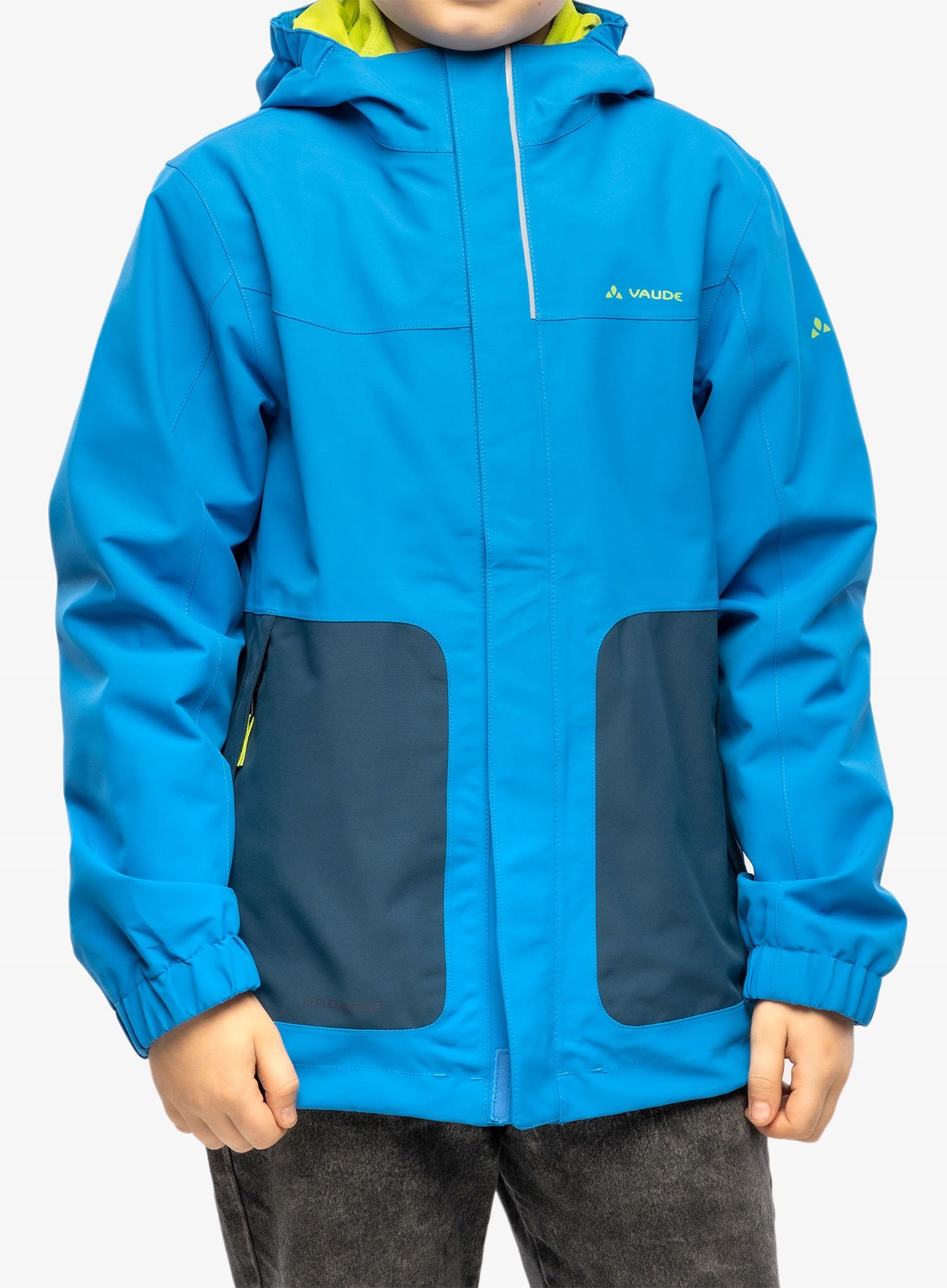 Vaude Kids Campfire 3v1 bunda IV radiant/zelená 122-128cm