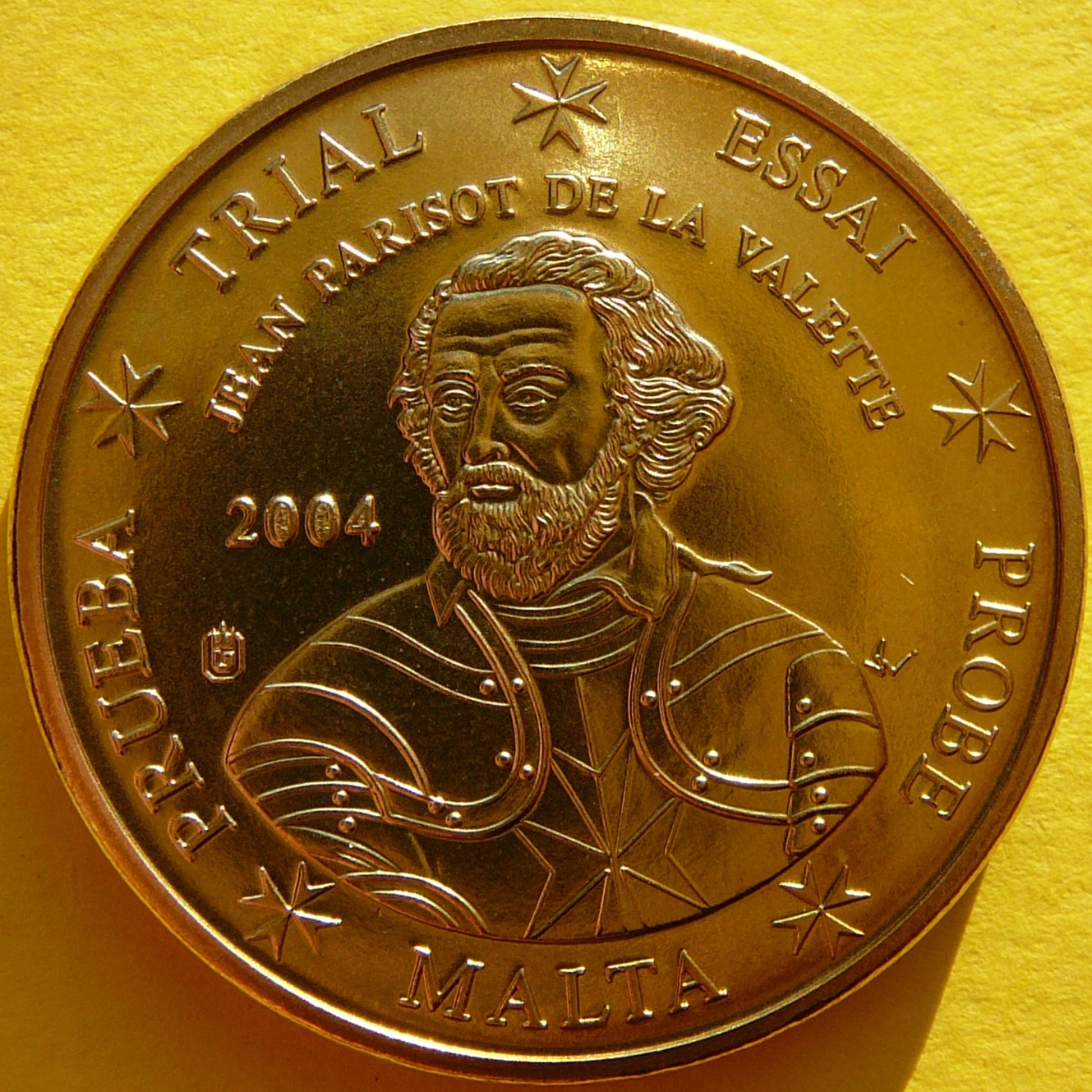 20 EURO CENT MALTA 2003 JEAN PARISOT VALETTE PRÓBA