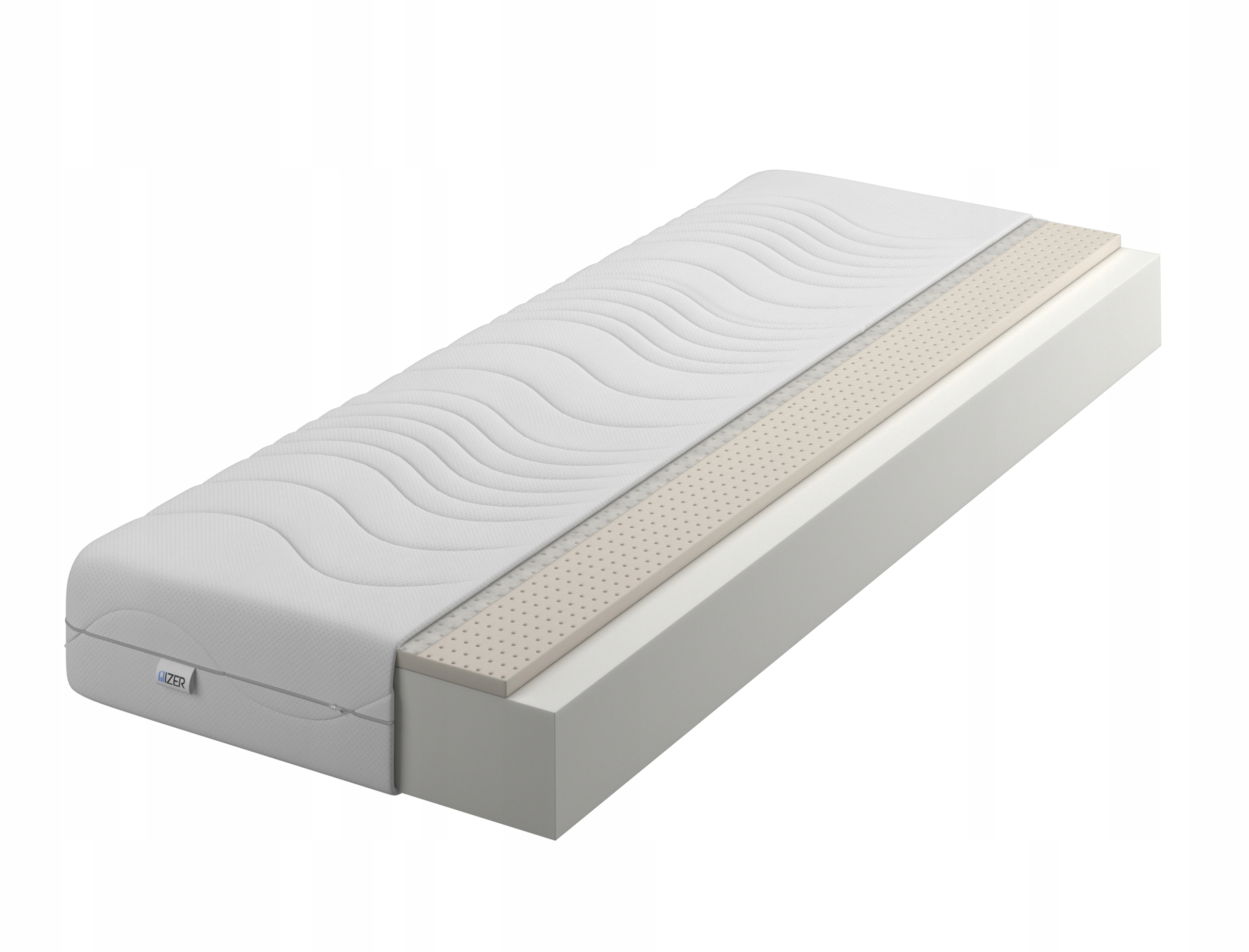 Penový matrac 70x190 20 cm H2/H3 mäkký/stredný Obojstranný Silver Latex