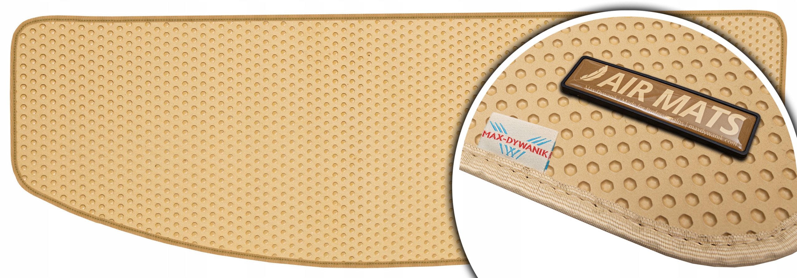 Vw Touran I Minivan 7os 2010-2015 Béžová rohož do kufru Eva Air Mats