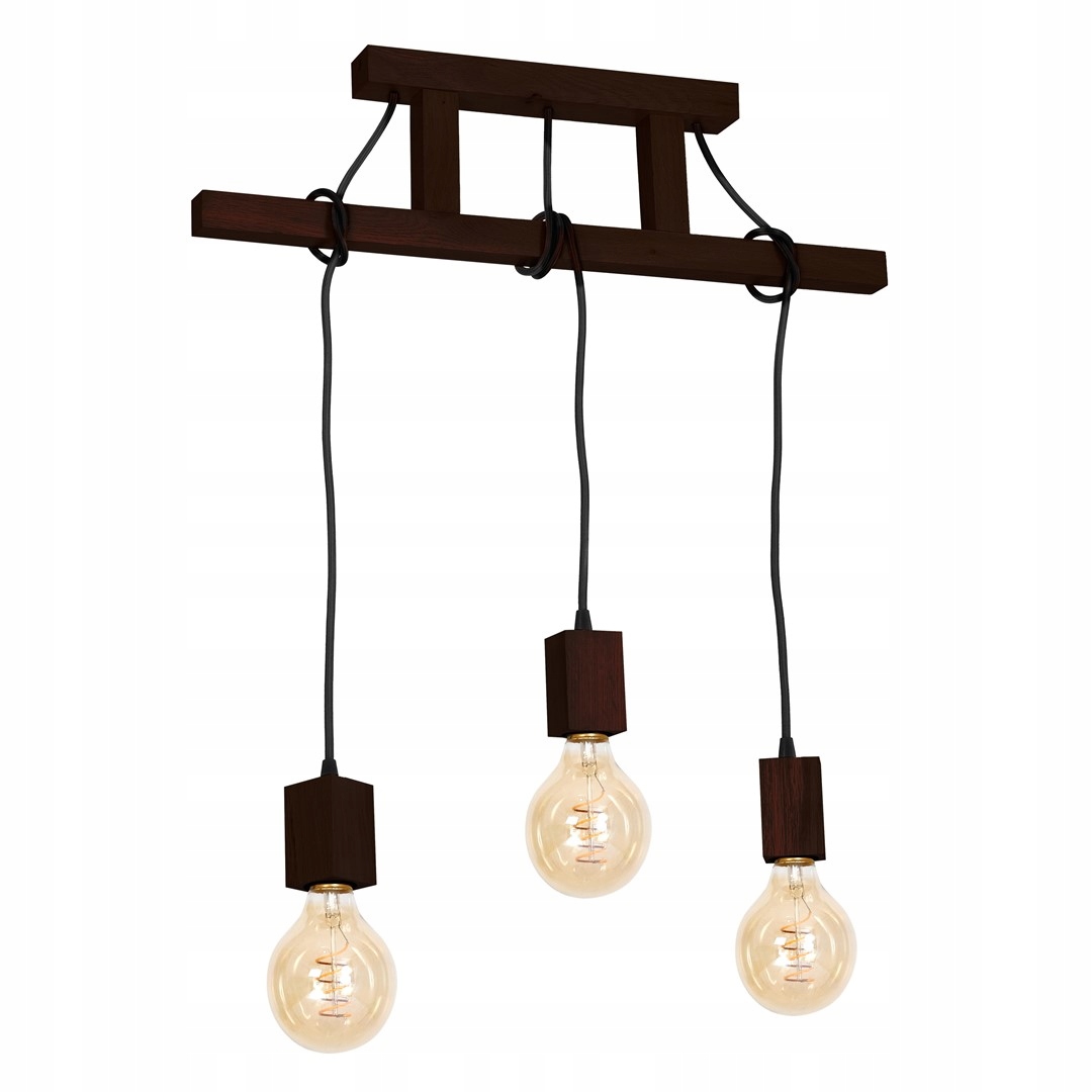 Závesná lampa Jack 3xE27 Orech