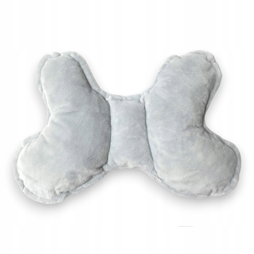 PODUSZKA MOTYLEK DLA DZIECI ANTYWSTRZĄSOWA MINKY DO WÓZKA ŁÓŻECZKA DZIECKA Kolor dominujący biel