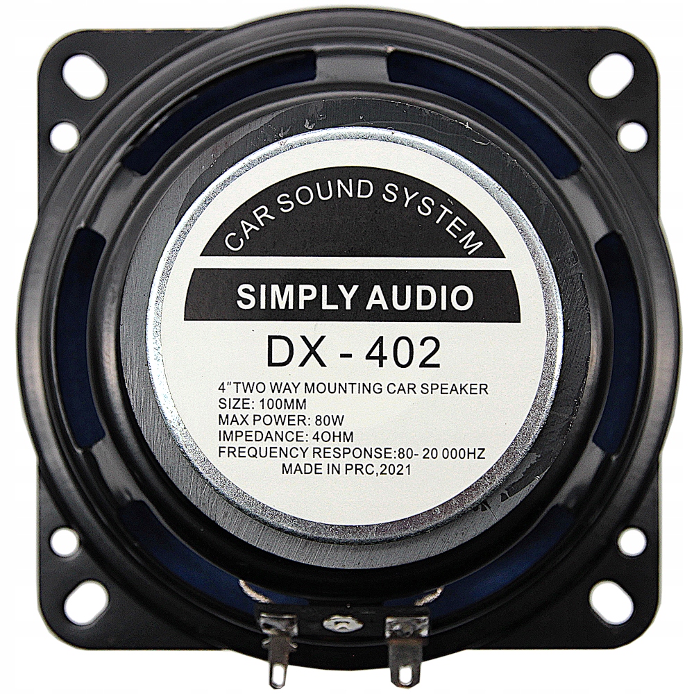 MOCNE GŁOŚNIKI SAMOCHODOWE 100MM / 10CM 80W Kod producenta DX-402