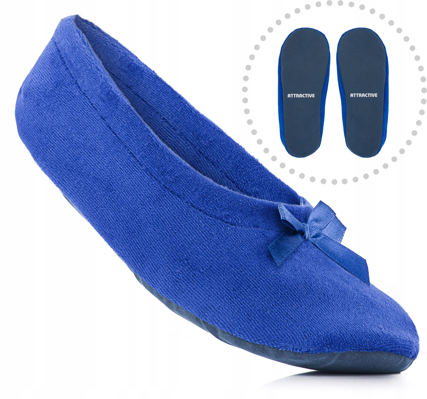 

Baletki balerinki kapcie welurowe R. 35/36