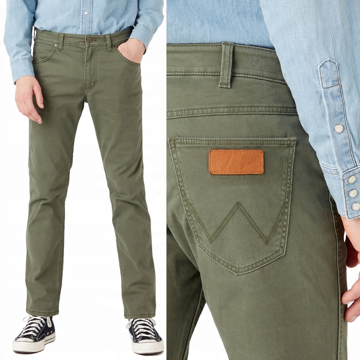 

Wrangler Greensboro W15Q71G40 Green W34 L36