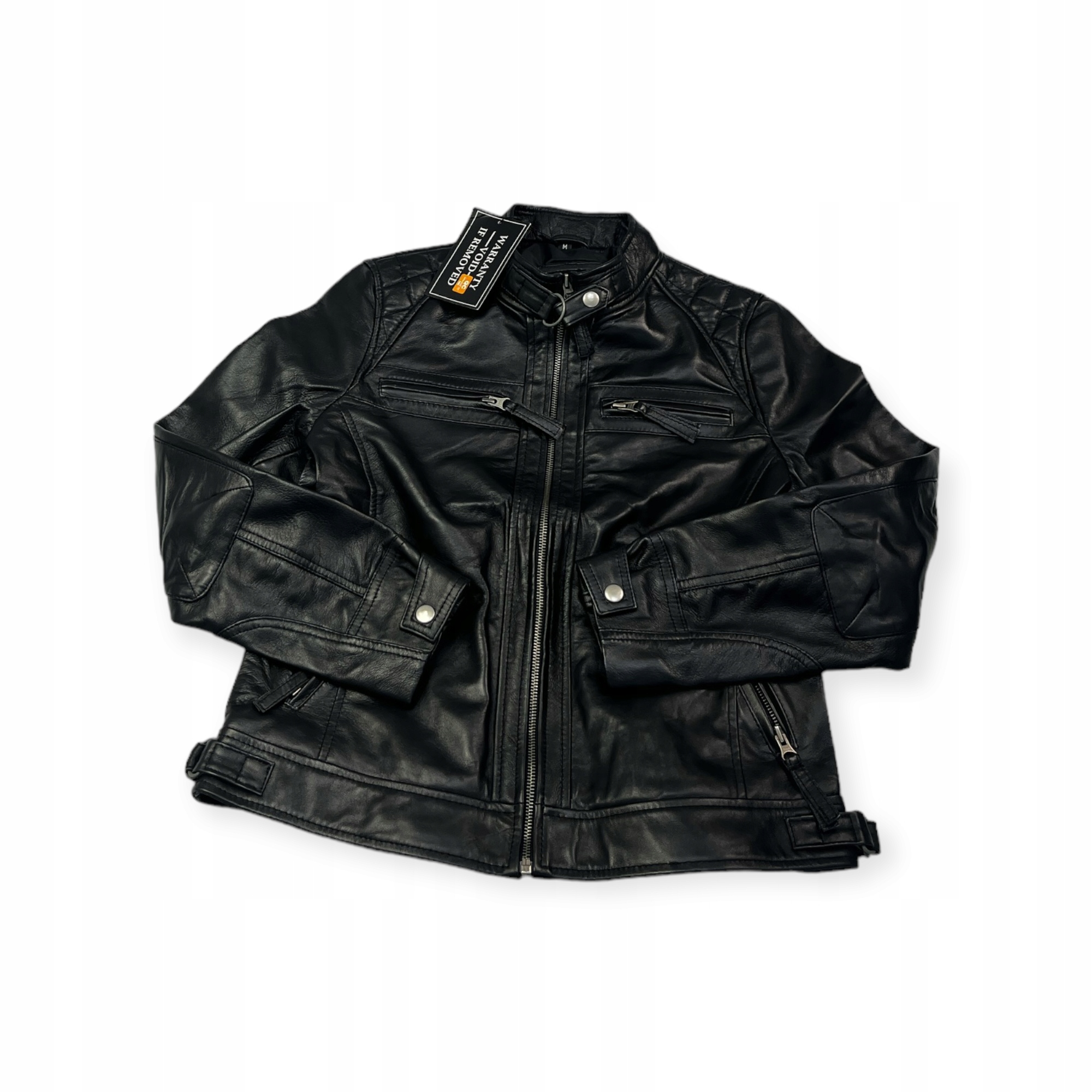 Dámská kožená bunda ramoneska Real Leather M