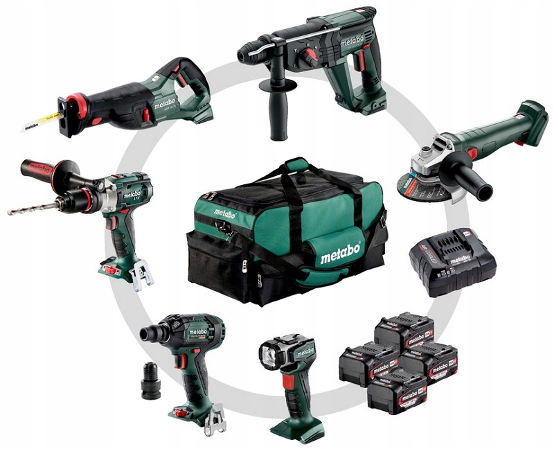 ZESTAW 18V Metabo Combo Set 6.1 - 4 akumulatory Li-Power 18V/4.0Ah