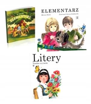 Elementarz Marian Falski Reprint Zielony Biały+ Litery Pakiet Wsip-Zdjęcie-0
