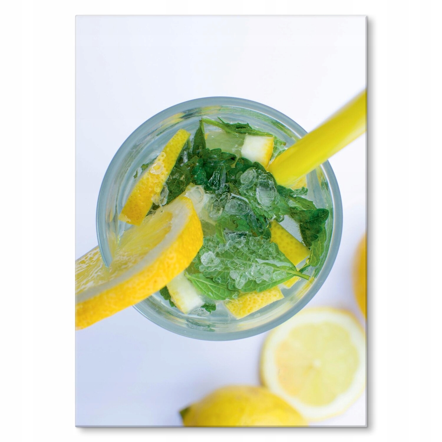 Kovový plakát Máta s citronem Dárek 22 x 31 cm