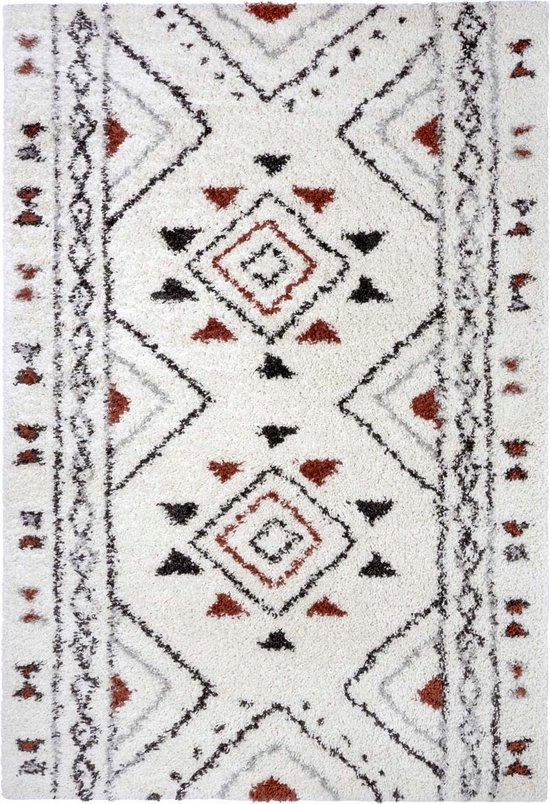 Farebný koberec shaggy boho Mint Rugs 120 x 170 cm