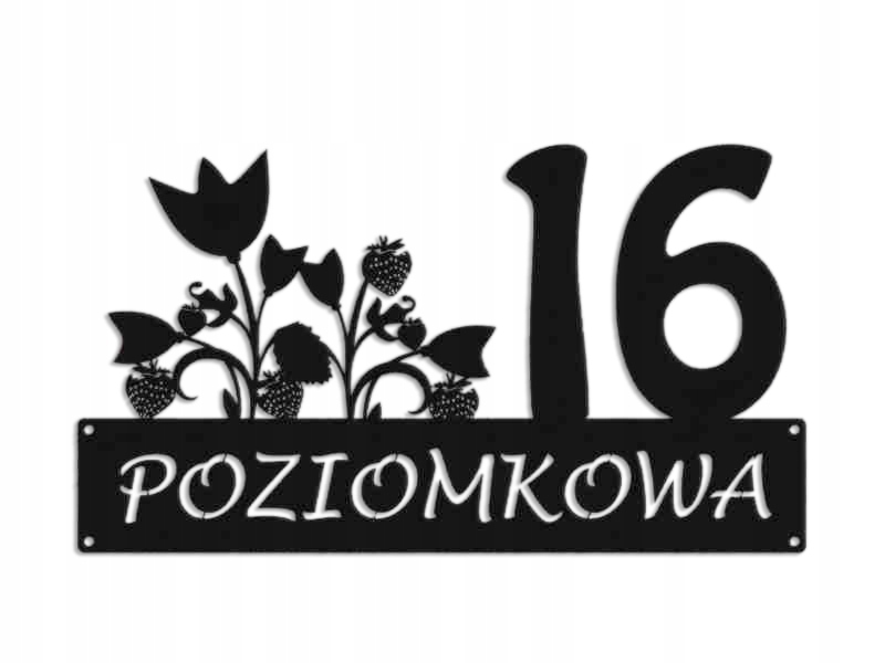 Číslo Na Dom 60 cm Tabuľa Adresa Ocel 2 mm Grafika 5722