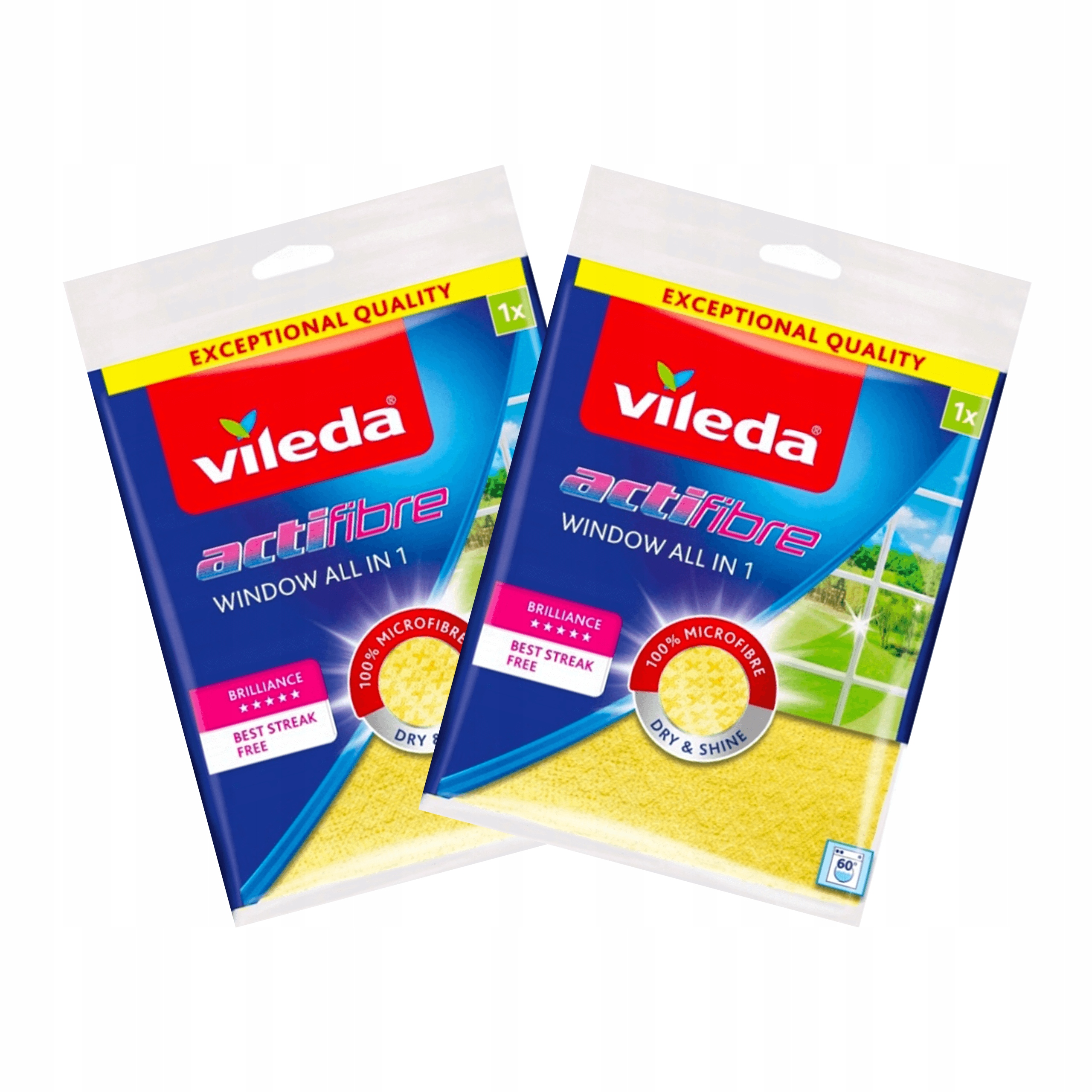 

Ściereczka Vileda Actifibre do Szyb x2 Zestaw