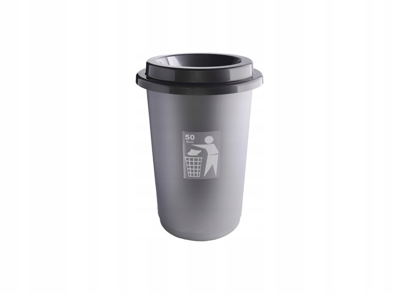 KOSZ NA ŚMIECI 50L ECO BIN BEZDOTYKOWY SZARY