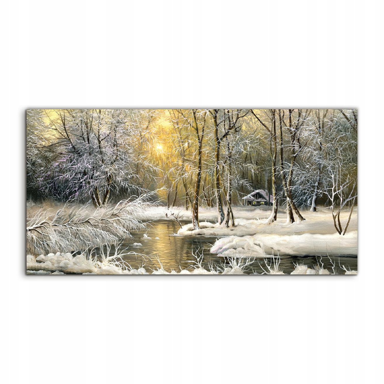 Fotoobraz 120x60 s potlačou Krajina Jazero Les