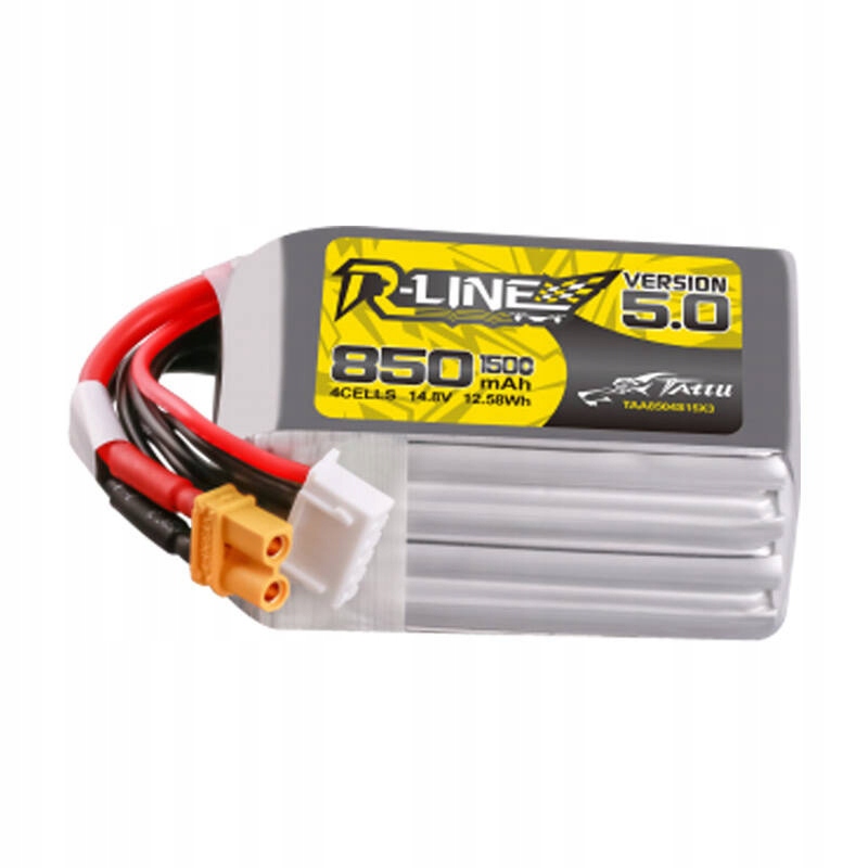 Akumulátor Tattu R-line 5.0 850mAh 14,8V 4S 150C Pro Drony Fpv