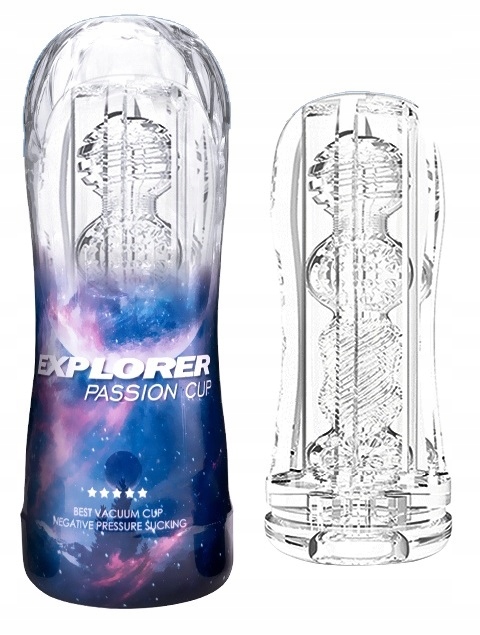 

Transparentny Mastrubator Tunel Z Wypustkami